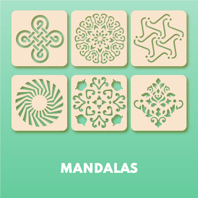 Mandalas stencil pack