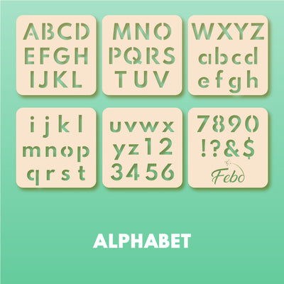 Febo starter pack alphabet stencils